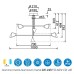 Lámpara Capuccina blanca LED 61.5W 3000K Mantra